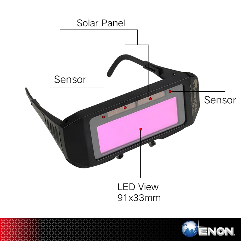 Auto Darkening Welding Goggles - UV Protection, Anti-Glare Safety Glasses -AW-1001