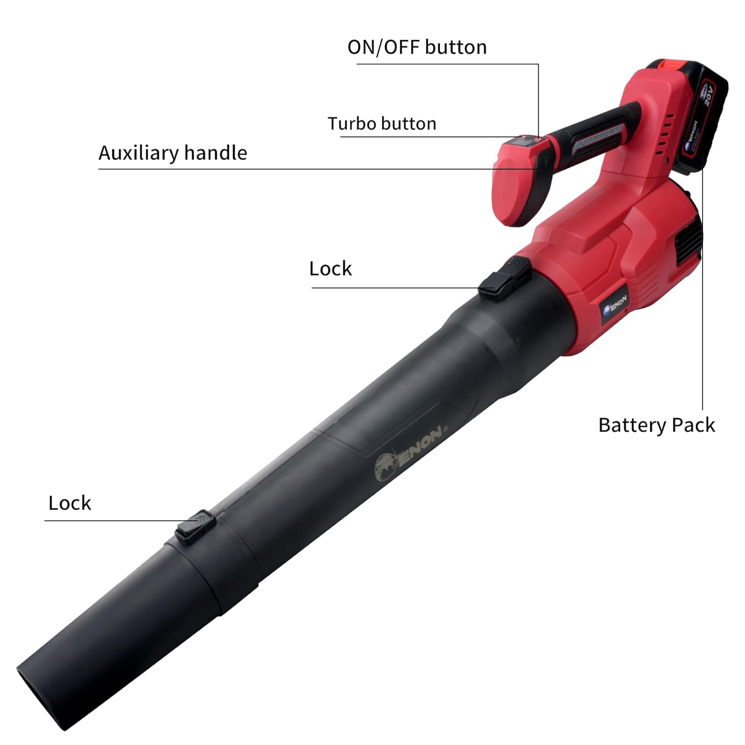 20V Brushless Cordless Leaf Blower - 2X5.0Ah Batteries, Variable Speed, 42m/s Max Wind for Garden, Lawn & Dust Cleaning -XE-BL6503