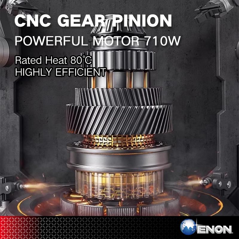 710W Impact Drill Machine Tool Kit - 86 Pieces, 13mm Chuck, Reversible Variable Speed, Corded Hammer Drill - XE-1301