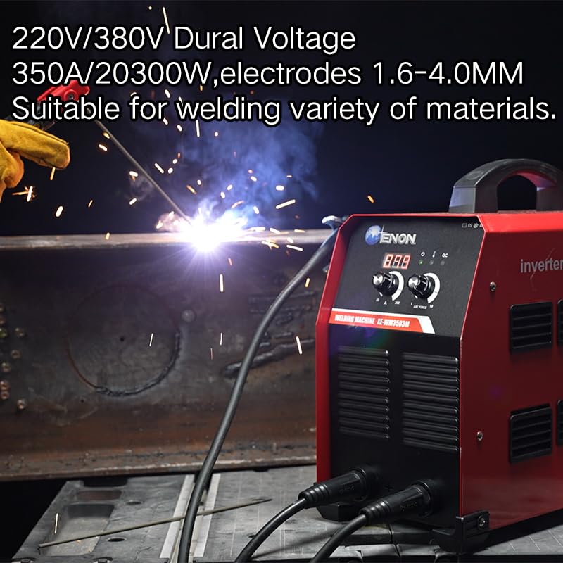 350A Inverter ARC Welding Machine - Advanced IGBT, 20300W, Hot Start, ARC Force, Anti-Stick, Portable Welder - XE-WM3503M