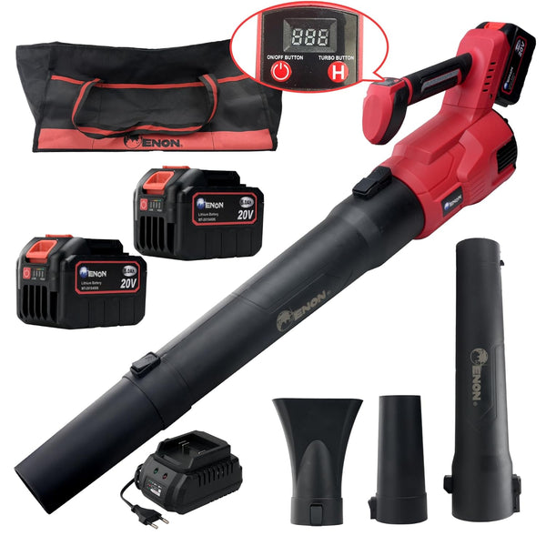 20V Brushless Cordless Leaf Blower - 2X5.0Ah Batteries, Variable Speed, 42m/s Max Wind for Garden, Lawn & Dust Cleaning -XE-BL6503