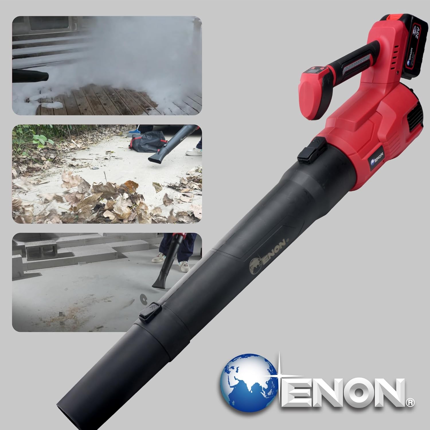 20V Brushless Cordless Leaf Blower - 2X5.0Ah Batteries, Variable Speed, 42m/s Max Wind for Garden, Lawn & Dust Cleaning -XE-BL6503