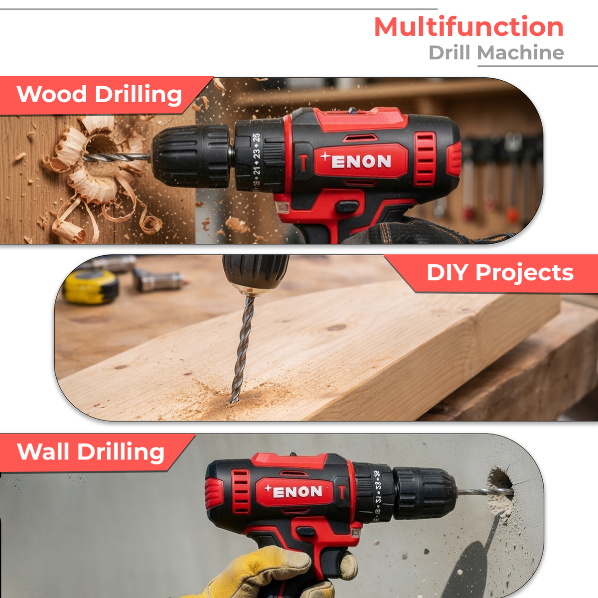 12.6V Cordless Impact Drill Driver Kit  2x1.5Ah Batteries & 82-Piece Accessory Set - 1500RPM, 22Nm Torque, Magnetic Base - XE-CD1610
