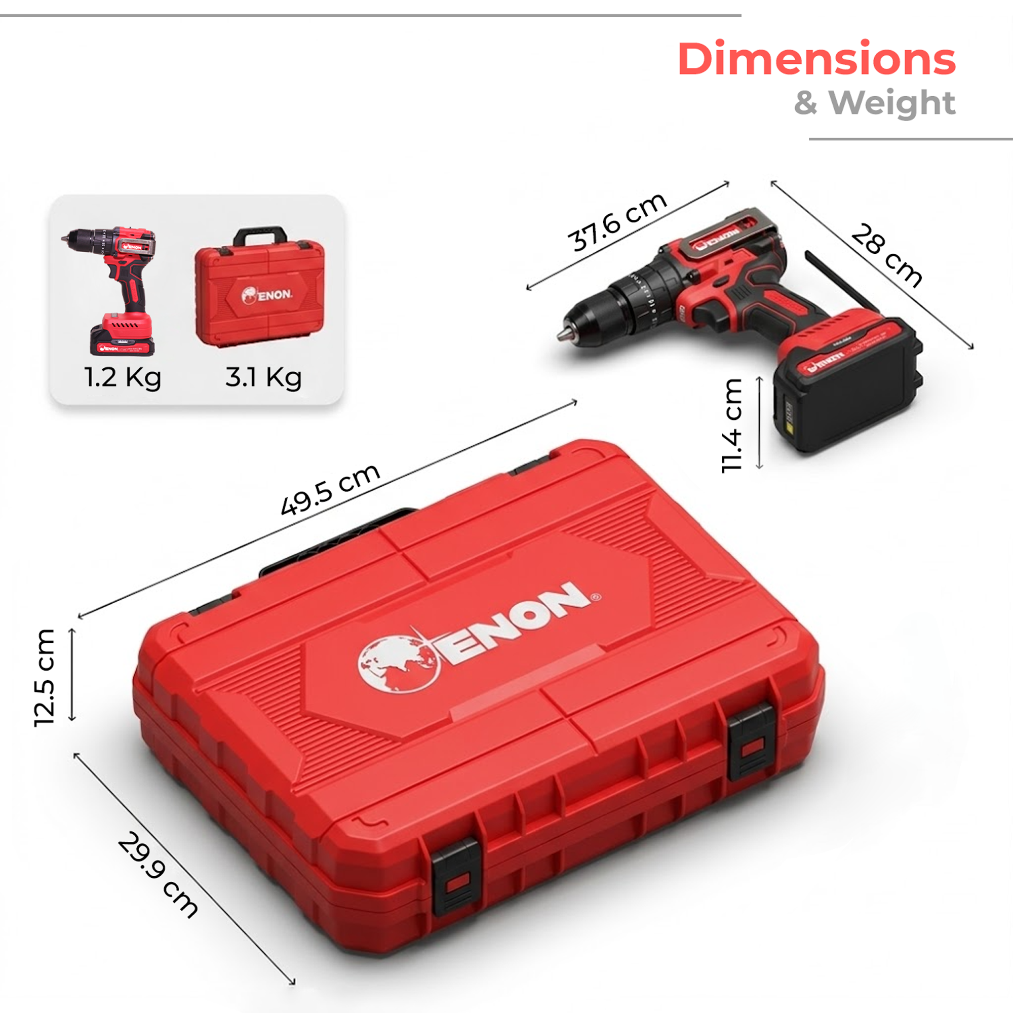 Brushless 20V Drill Driver - 1450 RPM, 45 NM Torque, 71-Piece Drill Kit - XE-BL2012