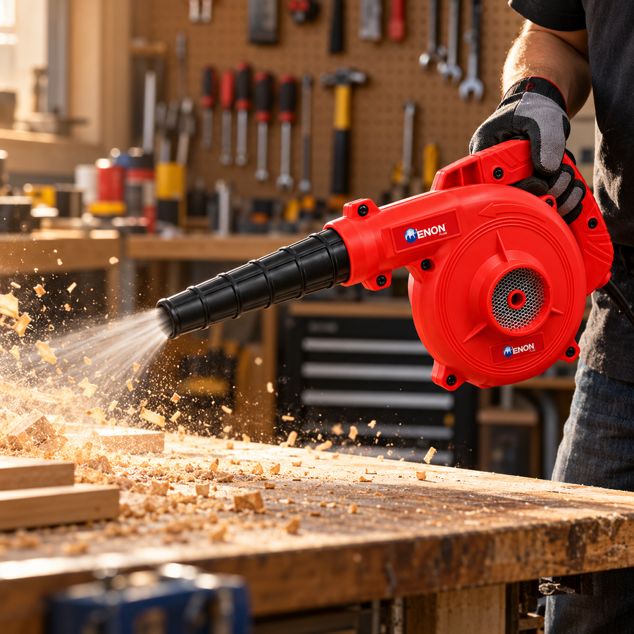 600W Electric Air Blower Machine | 19,500 RPM | 3M Long Cord | Concentrator Nozzle | For PC Cleaning, Workshop & Car Detailing | XE-6001